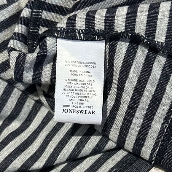 Jones Wear Open Front Cardigan Vest Womens 3X Navy Blue Draped Tunic Pockets - Picture 5 of 6